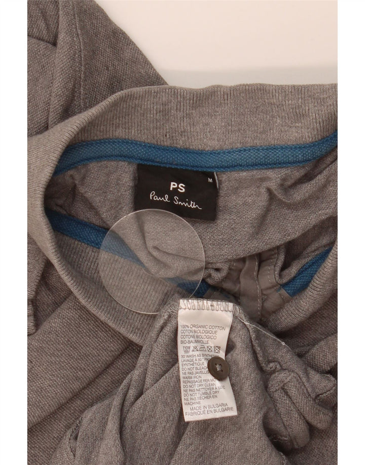 Cămașă polo pentru bărbați PAUL SMITH bumbac gri mediu