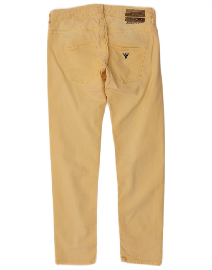 Blugi Guess Sophie Slim pentru femei W28 L26 galbeni