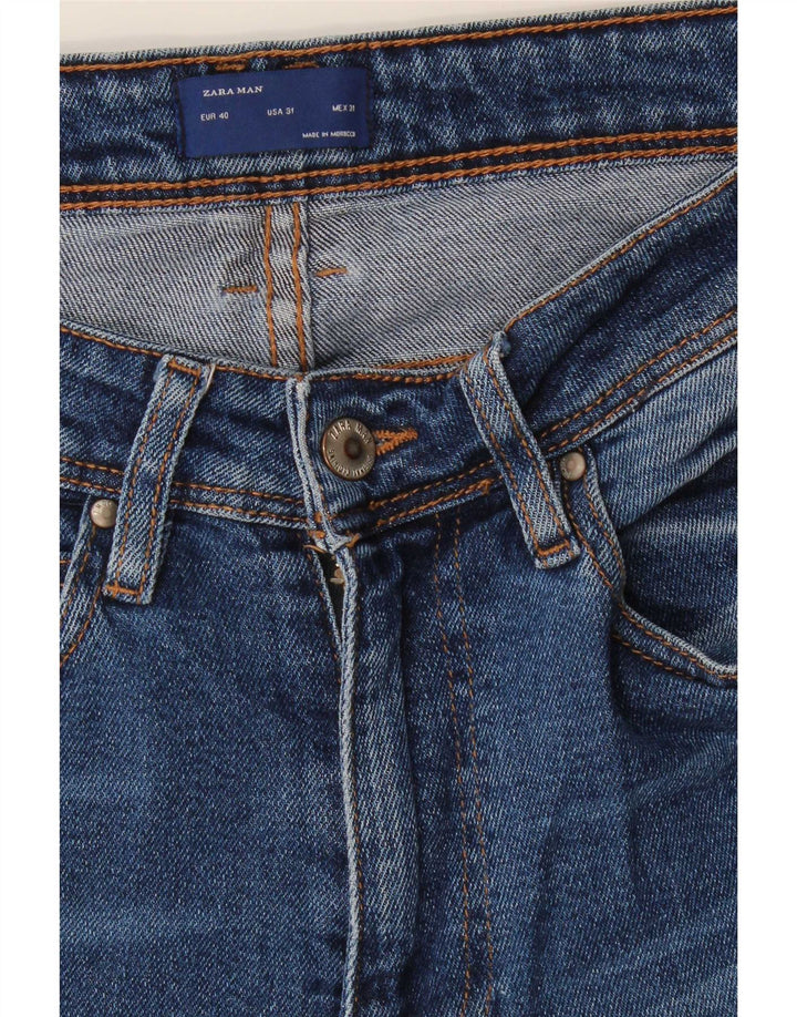Blugi skinny pentru bărbați Zara EU 40 Medium W31 L30 Albastru
