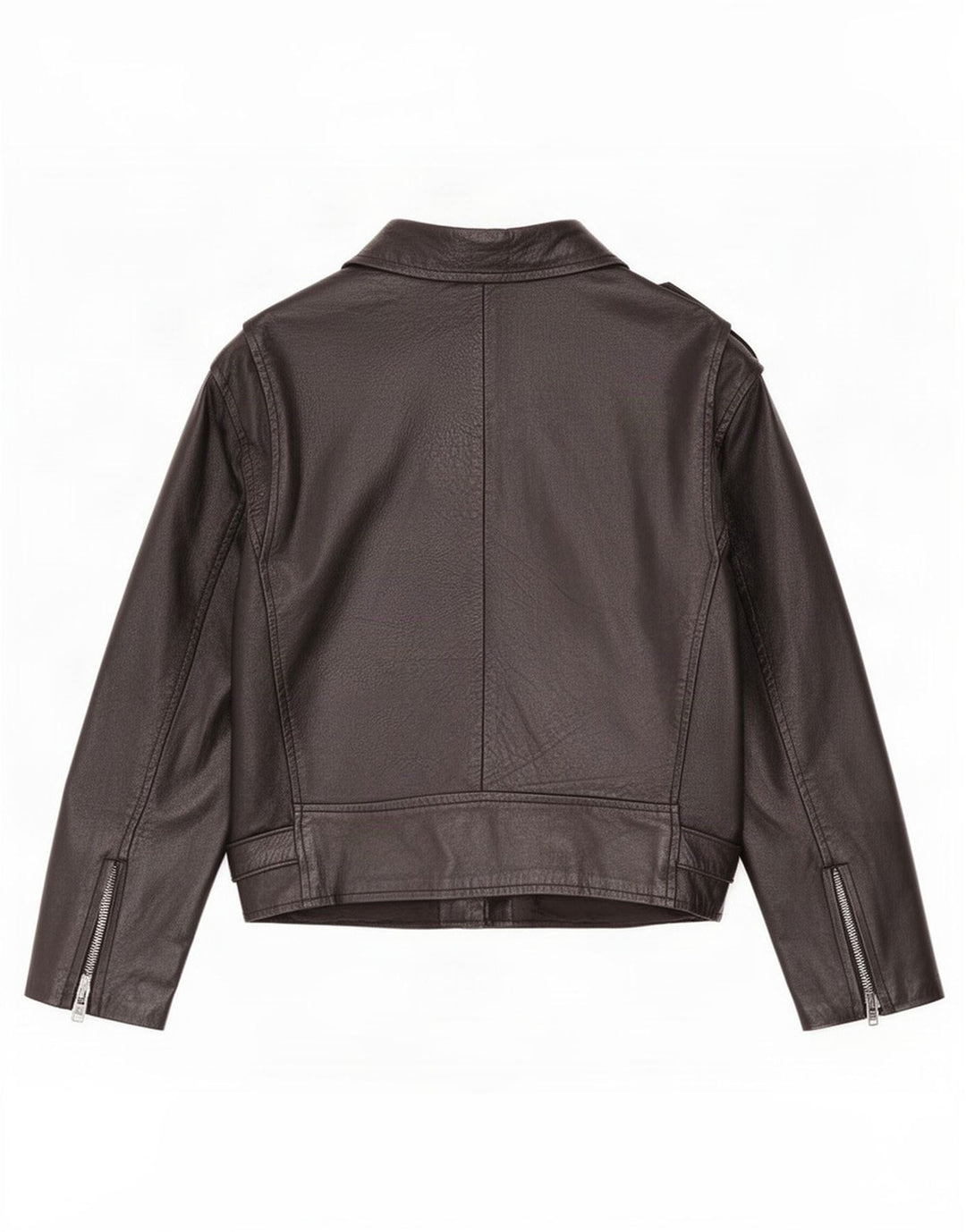 Jachetă motociclist din piele vintage pentru femei UK 12 Medium Black