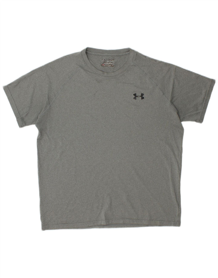 Tricou pentru bărbați UNDER ARMOUR Heat Gear Top Medium Gri