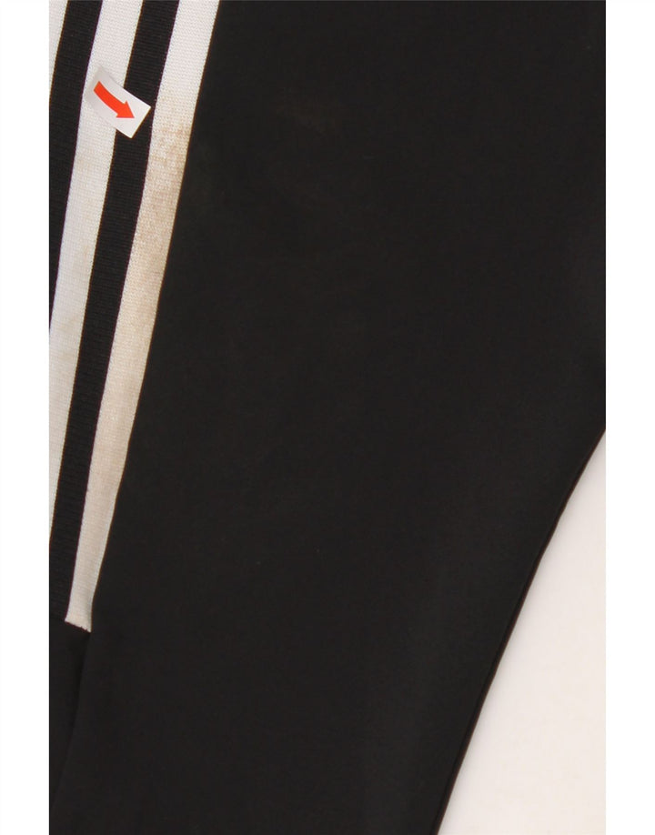ADIDAS Boys Aeroready Tracksuit Trousers 9-10 Years Black Polyester