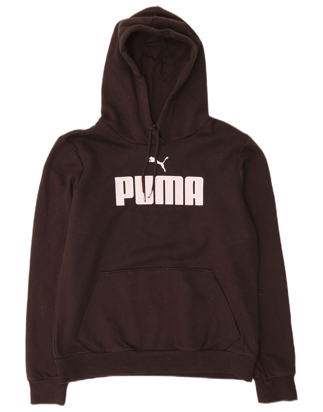Pulover cu capota cu grafic Puma pentru femei UK 14 Medium Black