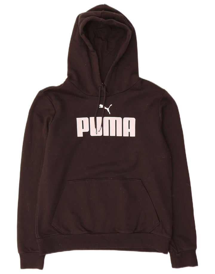 Pulover cu capota cu grafic Puma pentru femei UK 14 Medium Black