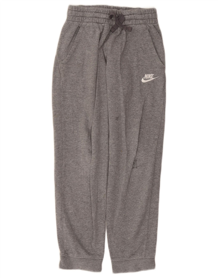 Pantaloni de trening NIKE Băieți Joggeri 10-11 ani Bumbac Gri mediu