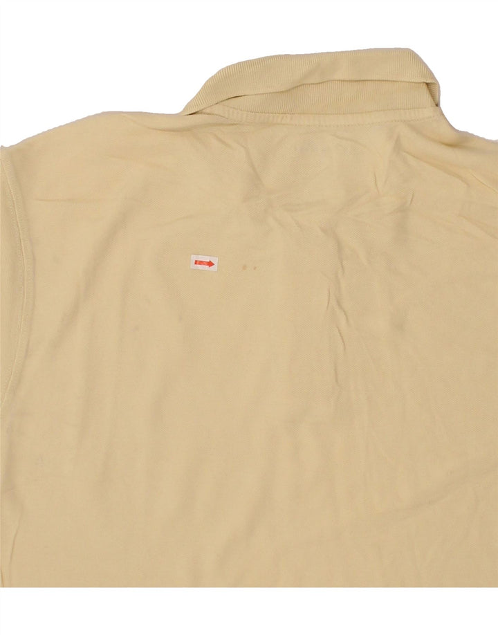 EDDIE BAUER Mens Tall Polo Shirt Large Yellow Cotton Vintage Eddie Bauer and Second-Hand Eddie Bauer from Messina Hembry 