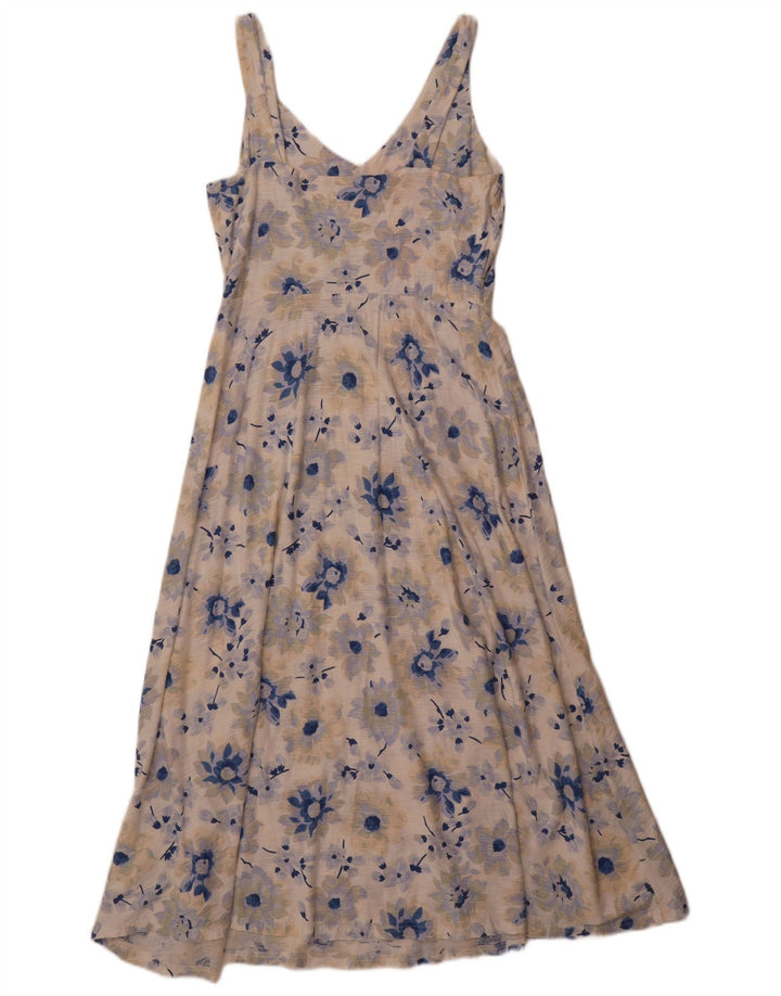 Rochie Maxi fără mâneci pentru femei Chaps UK 12 Medium Multicolor Floral Bumbac