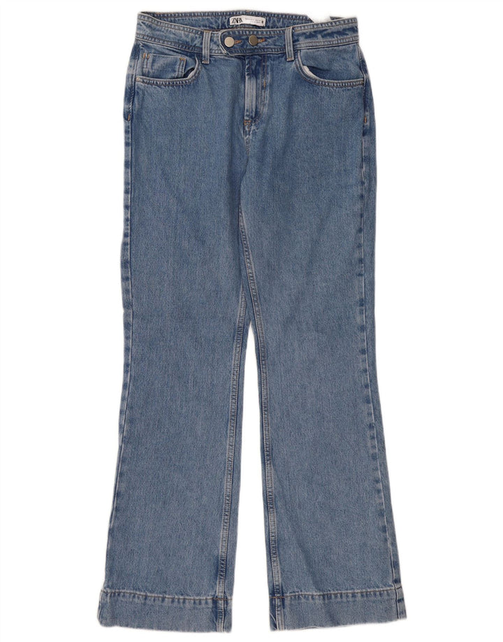 Blugi Zara Femei Bootcut EU 38 Mici W28 L32 Albastru