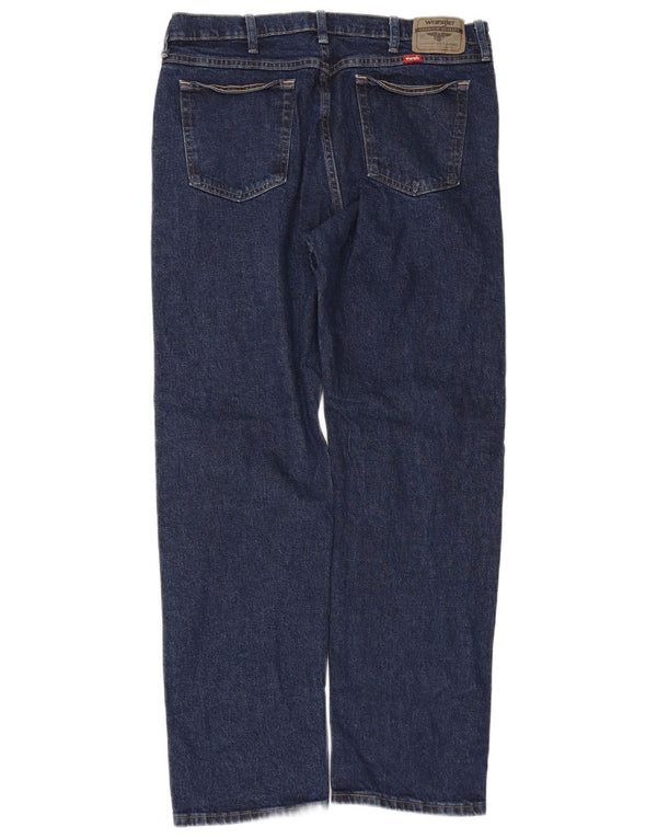 Blugi drepti pentru bărbați Wrangler W36 L32 bumbac bleumarin