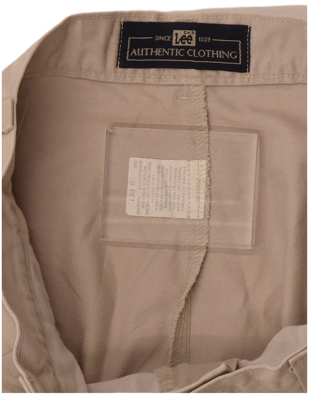 Pantaloni chino conici pentru femei Lee US 8 Medium W28 L28 Bej Bumbac