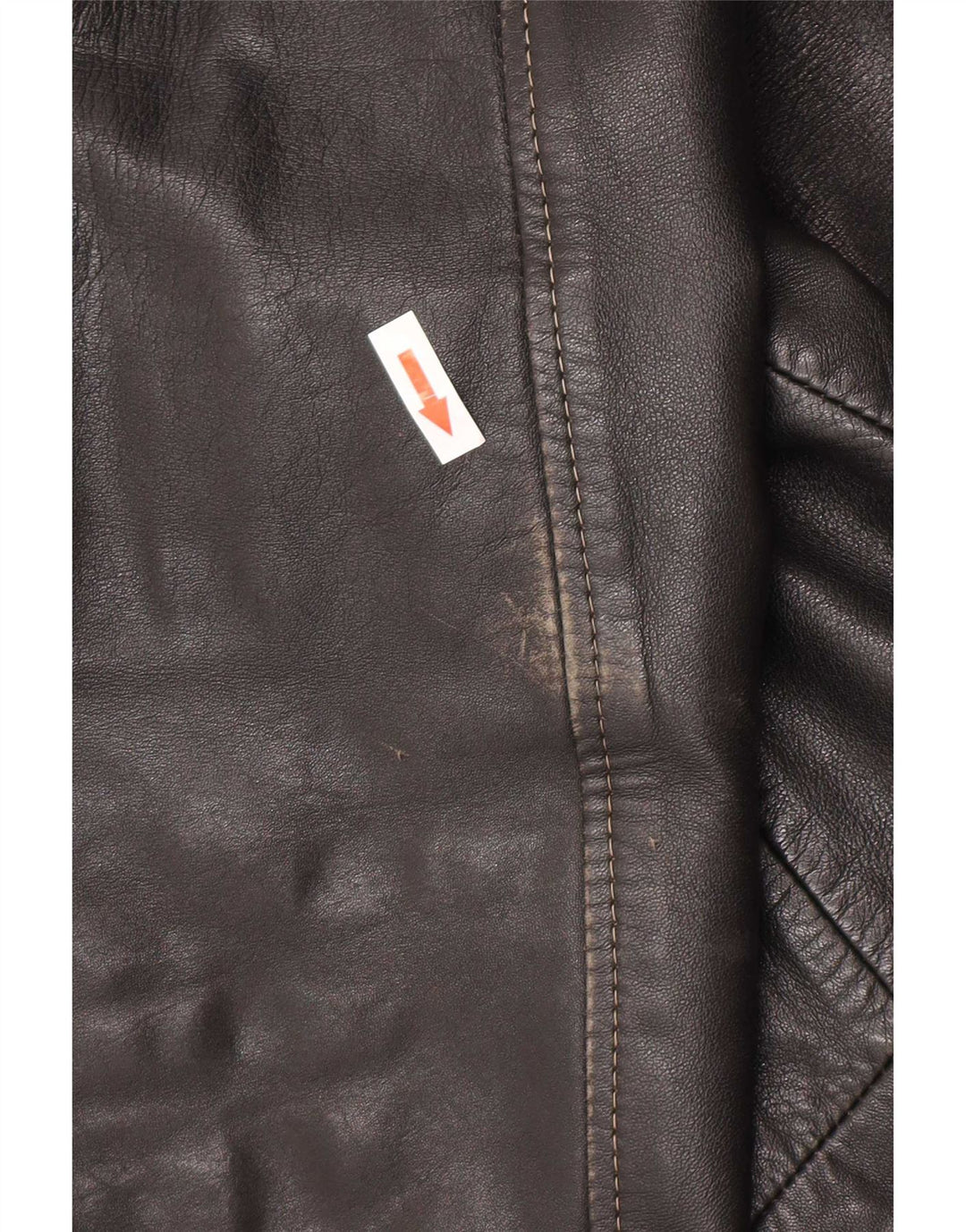 Jachetă de piele vintage pentru bărbați UK 40 Large Black