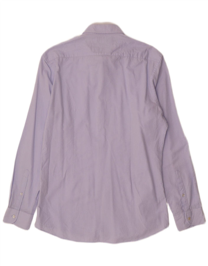 Cămașă pentru bărbați Zara Slim Fit, mare, albastru, bumbac