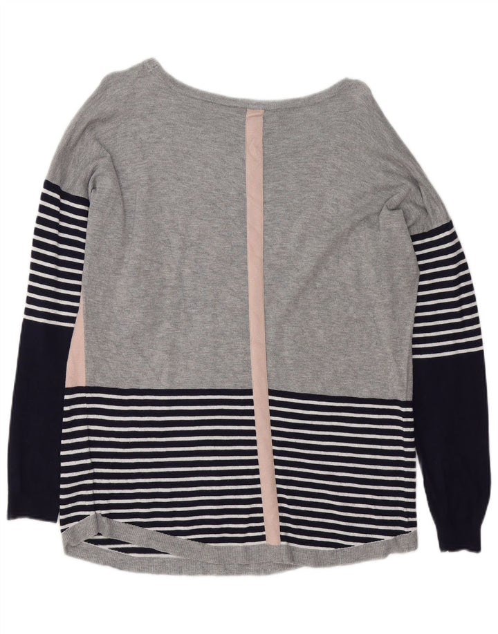 Pulover Oasis pentru femei cu gât de barcă UK 14 Medium, multicolor, în dungi
