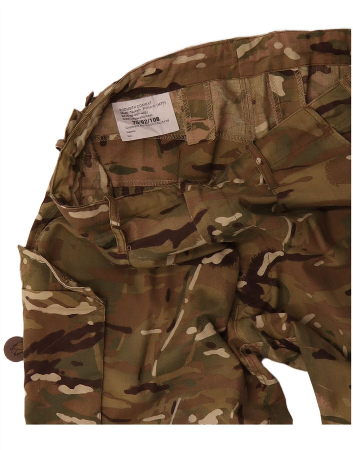 Pantaloni cargo drepți pentru bărbați VINTAGE L34 L29 bumbac camuflaj kaki