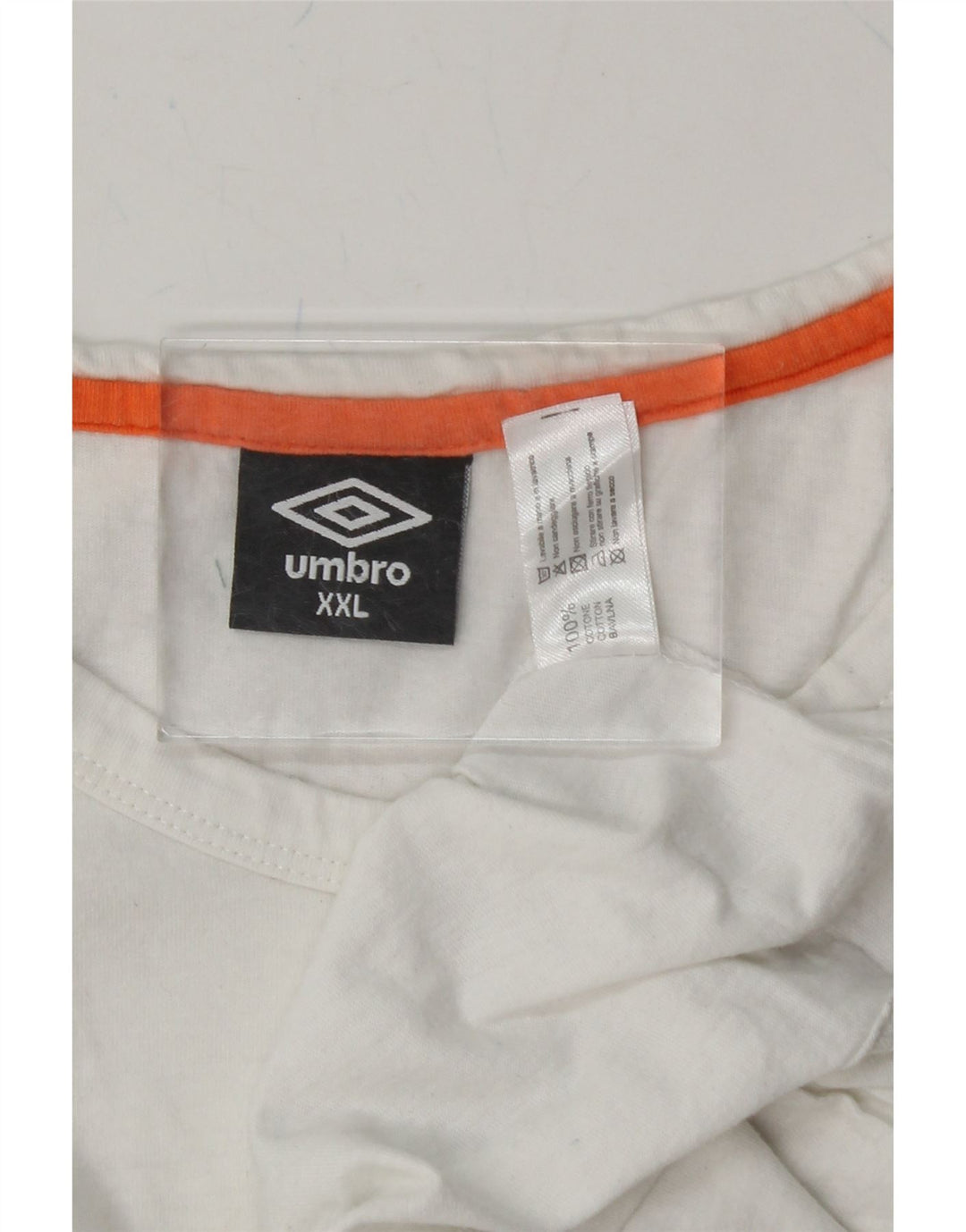 UMBRO Mens Graphic Vest Top 2XL White Cotton Vintage Umbro and Second-Hand Umbro from Messina Hembry 
