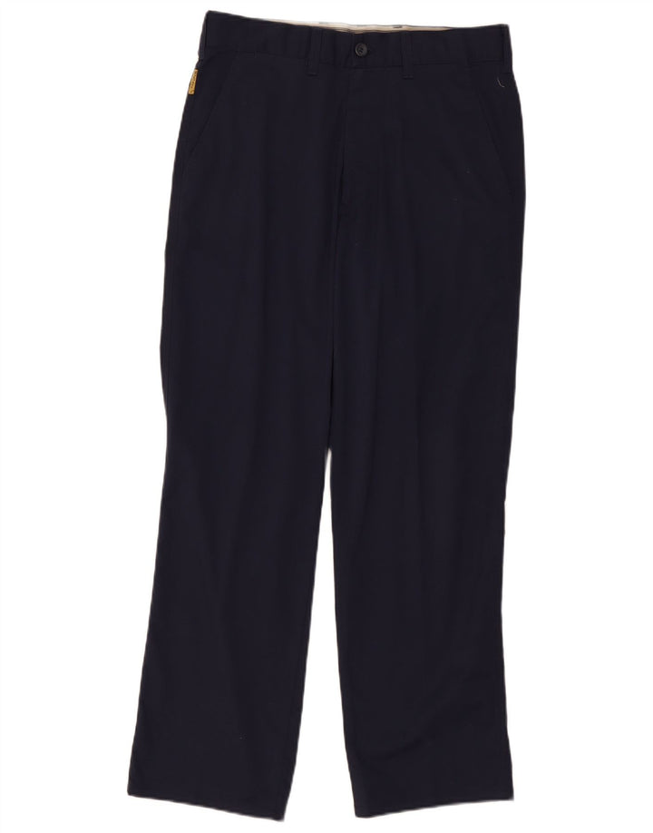 Pantaloni chino drepți pentru bărbați Armani IT 46 Small W30 L30 bleumarin Poliester