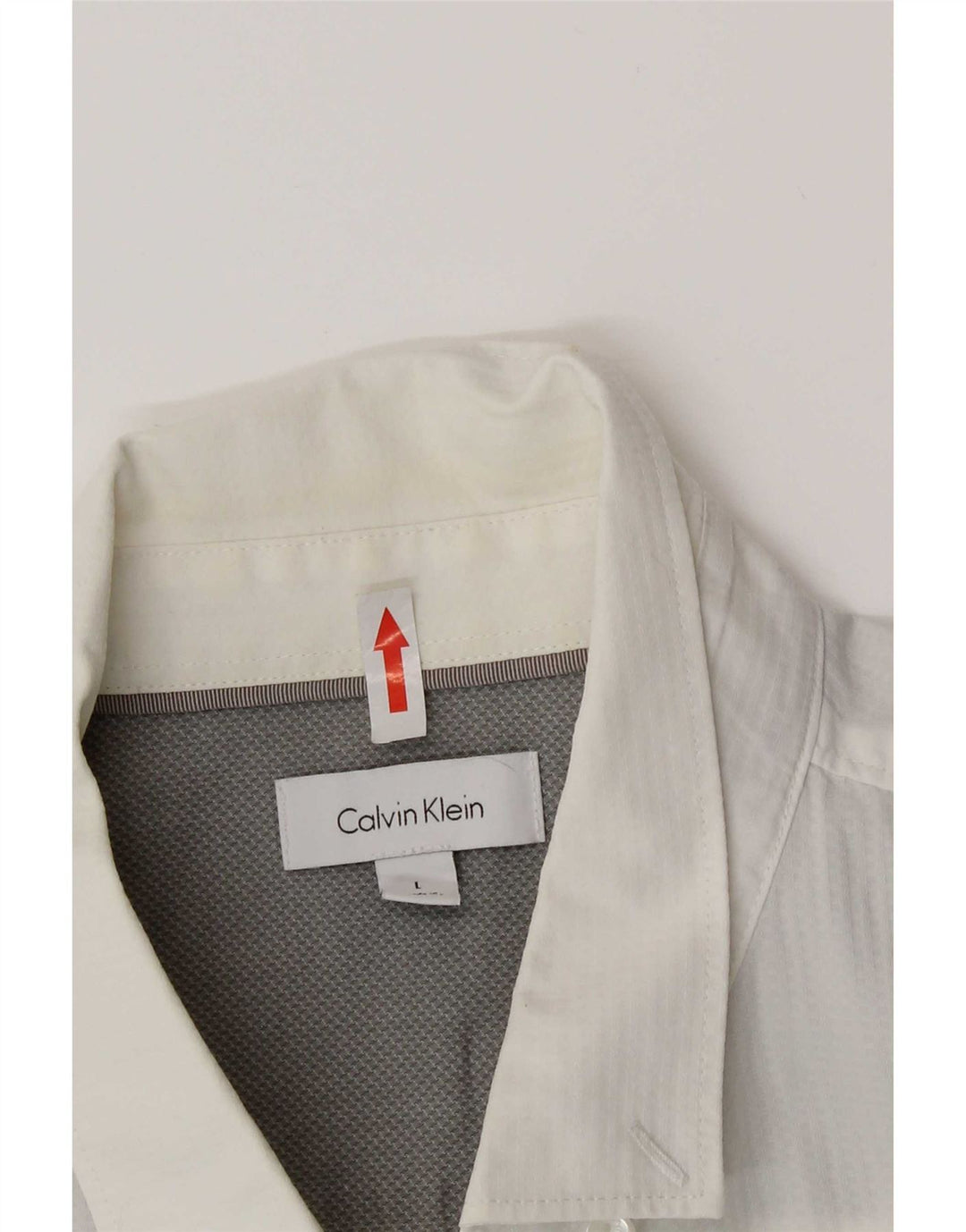 Cămașă cu mânecă scurtă Calvin Klein pentru bărbați, bumbac alb mare