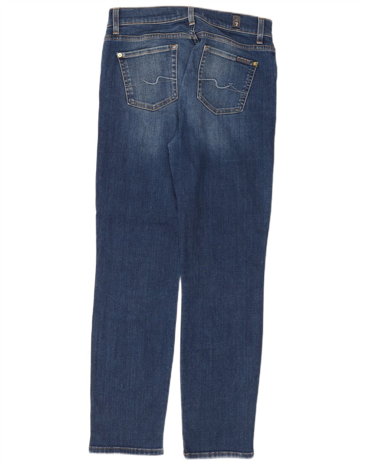7 FOR ALL MANKIND Blugi subțiri pentru femei W26 L28 Bumbac albastru
