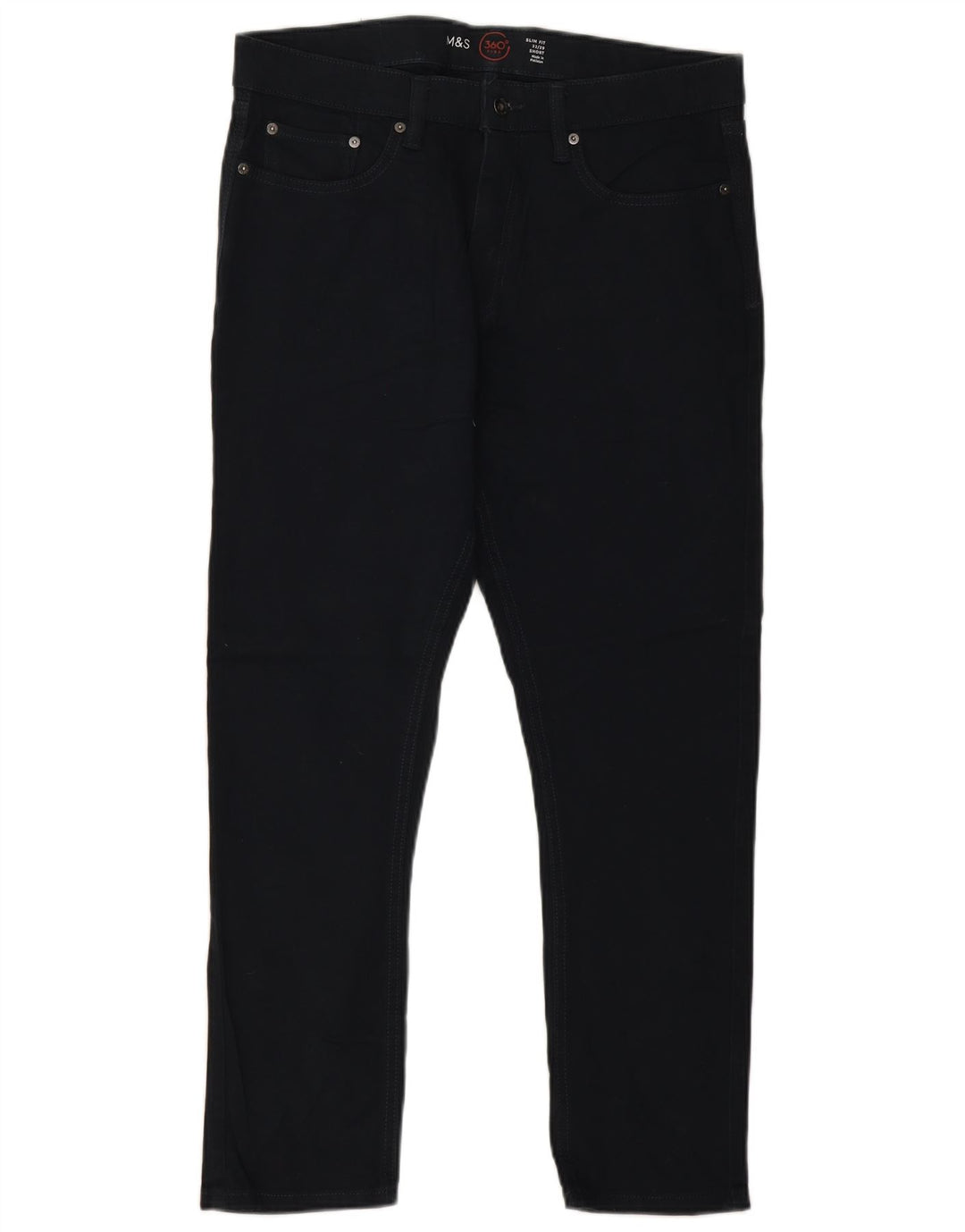 Blugi slim pentru bărbați Marks & Spencer W32 L29 bumbac bleumarin
