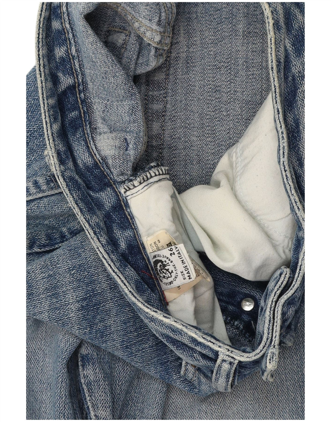 DIESEL Blugi Drepți Femei L26 L30 Bumbac Albastru