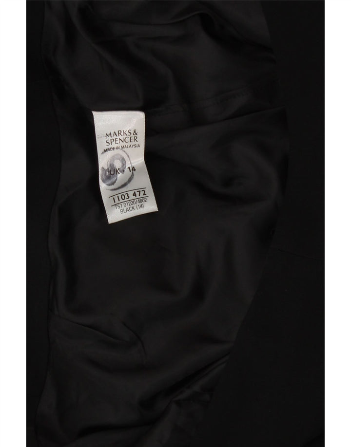 Fusta creion pentru femei Marks & Spencer UK 14 Large W32 Poliester negru