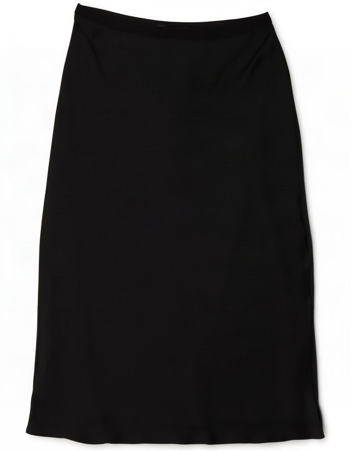 Fusta midi pentru femei Marks & Spencer UK 14 Large W32 Poliester negru