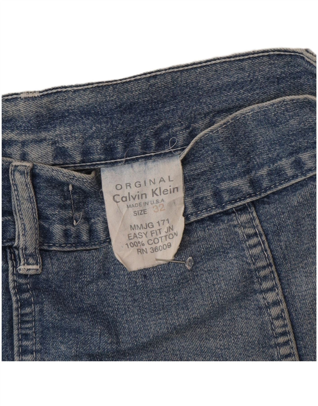 Fusta de blugi pentru femei Calvin Klein W32 Bumbac albastru mare