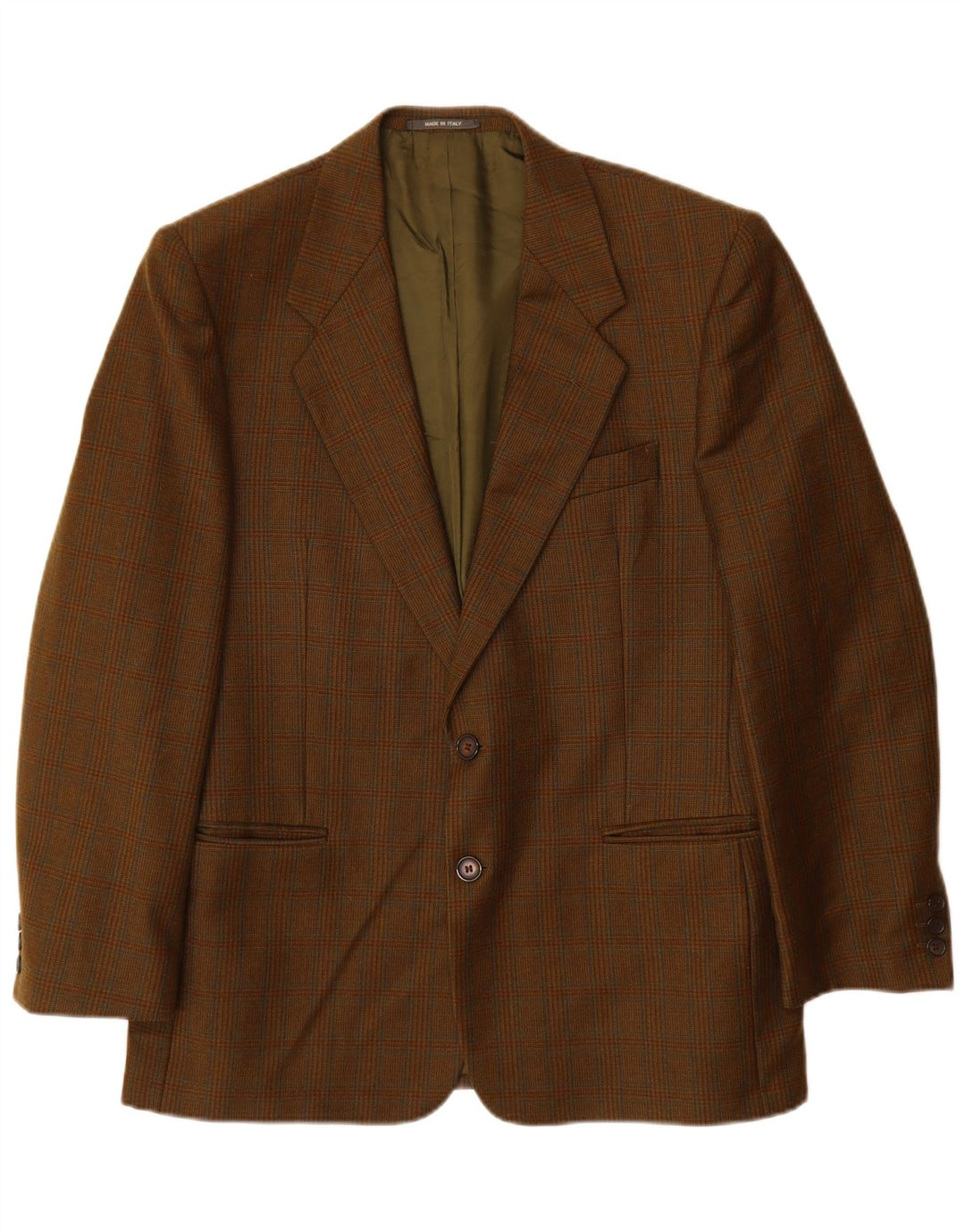 Jachetă pentru bărbați VINTAGE cu 2 nasturi, UK 38, maro mediu, picior de gală