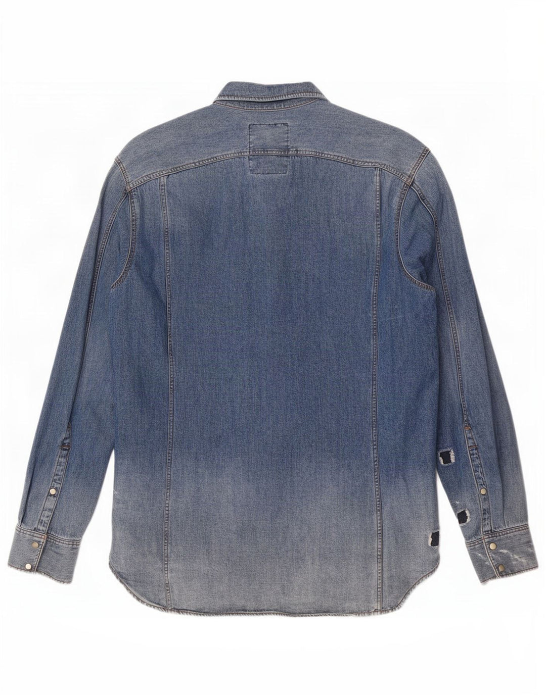 Cămașă G-Star pentru bărbați din denim învechit, mare, albastru, bumbac