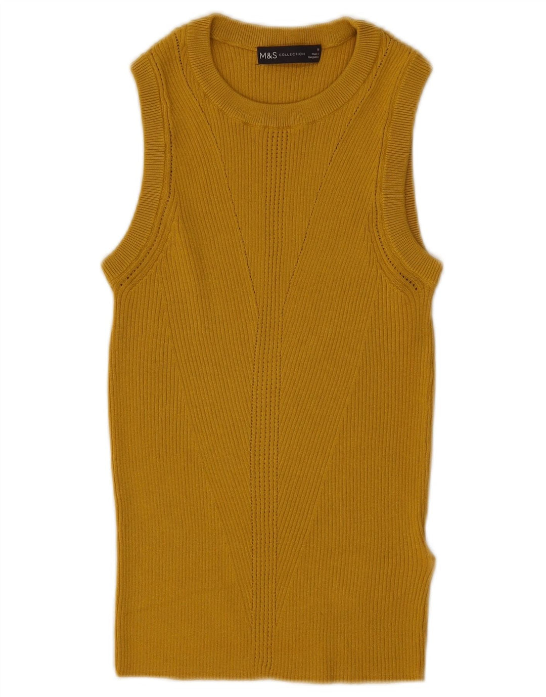 Vestă pentru femei Marks & Spencer UK 10 Small Yellow Viscose