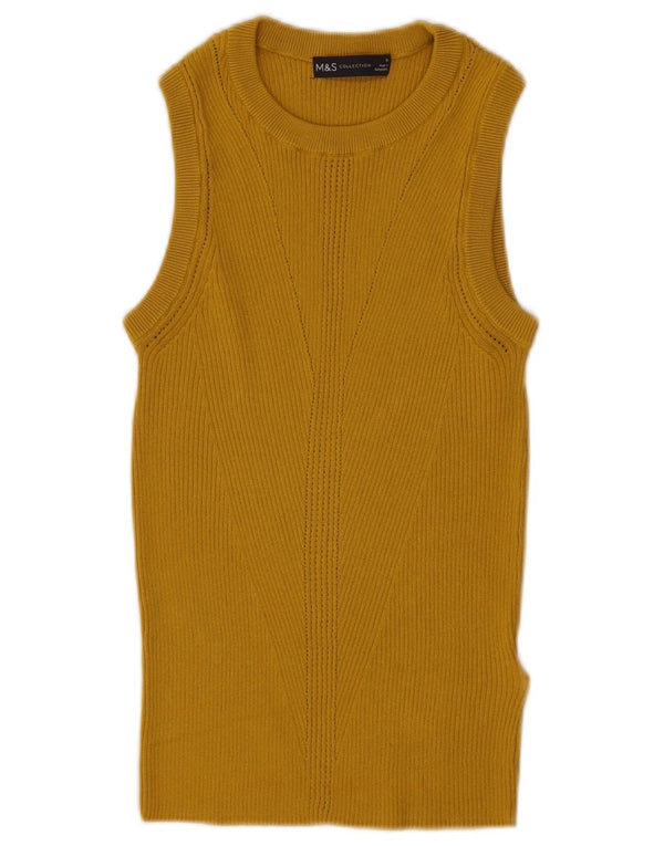 Vestă pentru femei Marks & Spencer UK 10 Small Yellow Viscose