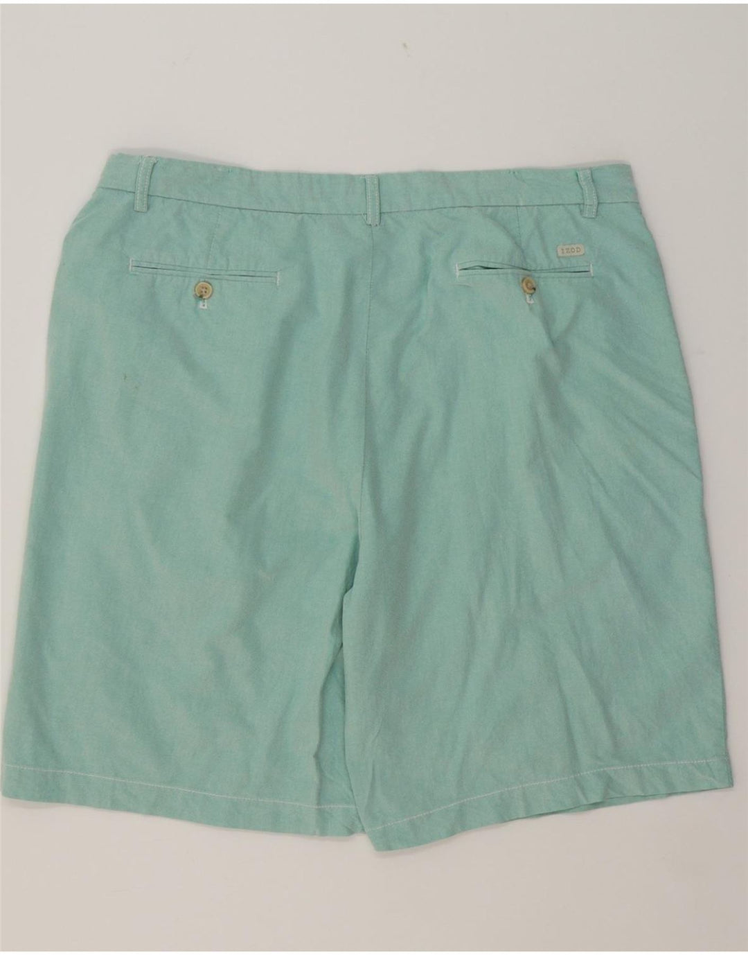 IZOD Mens Chino Shorts W38 XL Turquoise Cotton Vintage Izod and Second-Hand Izod from Messina Hembry 