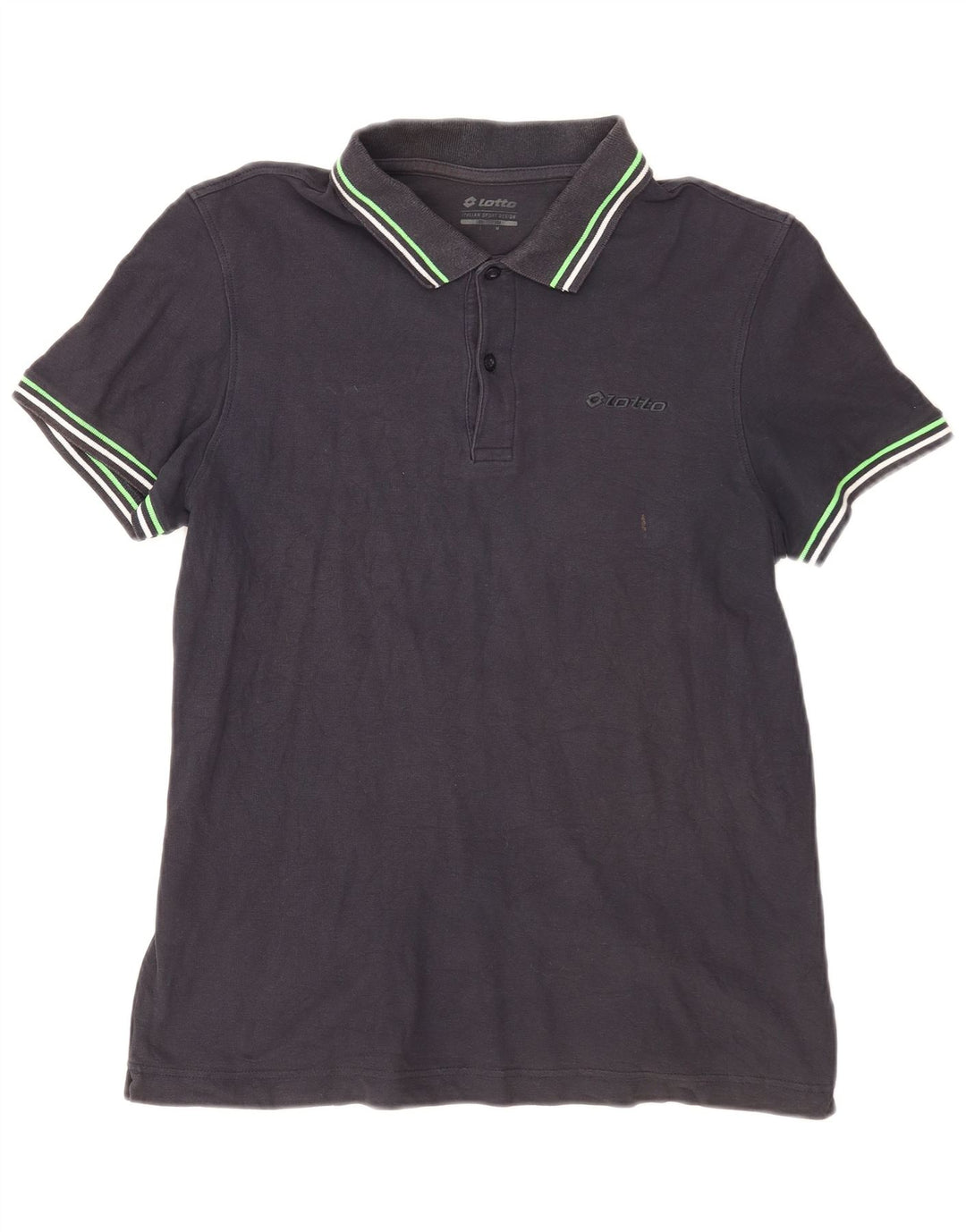 Tricou polo pentru bărbați Lotto, bumbac, albastru bleumarin mediu