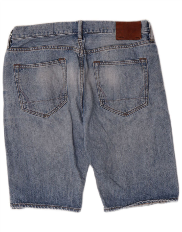Pantaloni scurți din denim pentru bărbați All Saints W32, bumbac albastru mediu