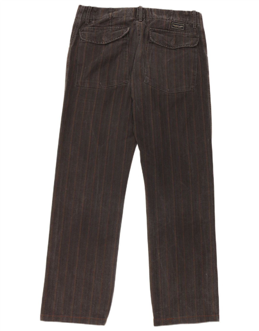 Pantaloni casual drepti pentru bărbați Marlboro Classics W32 L30 Gri Herringbone