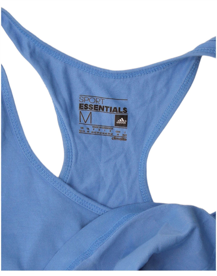 Adidas Climalite Graphic Vest Top pentru femei UK 12/14 Medium Blue