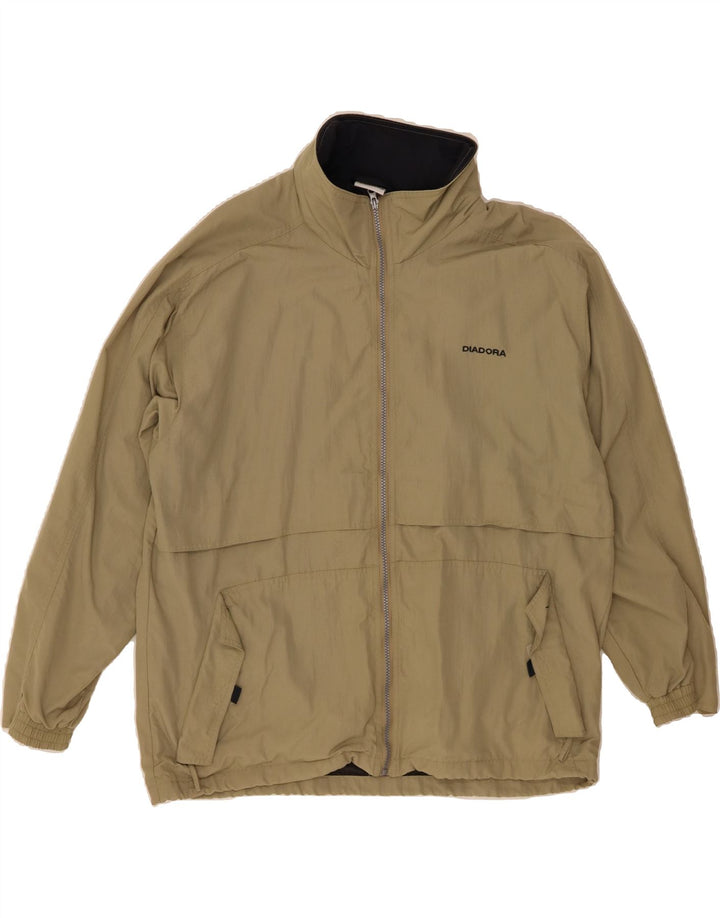 DIADORA Mens Rain Jacket UK 40 Large Green Polyamide Vintage Diadora and Second-Hand Diadora from Messina Hembry 