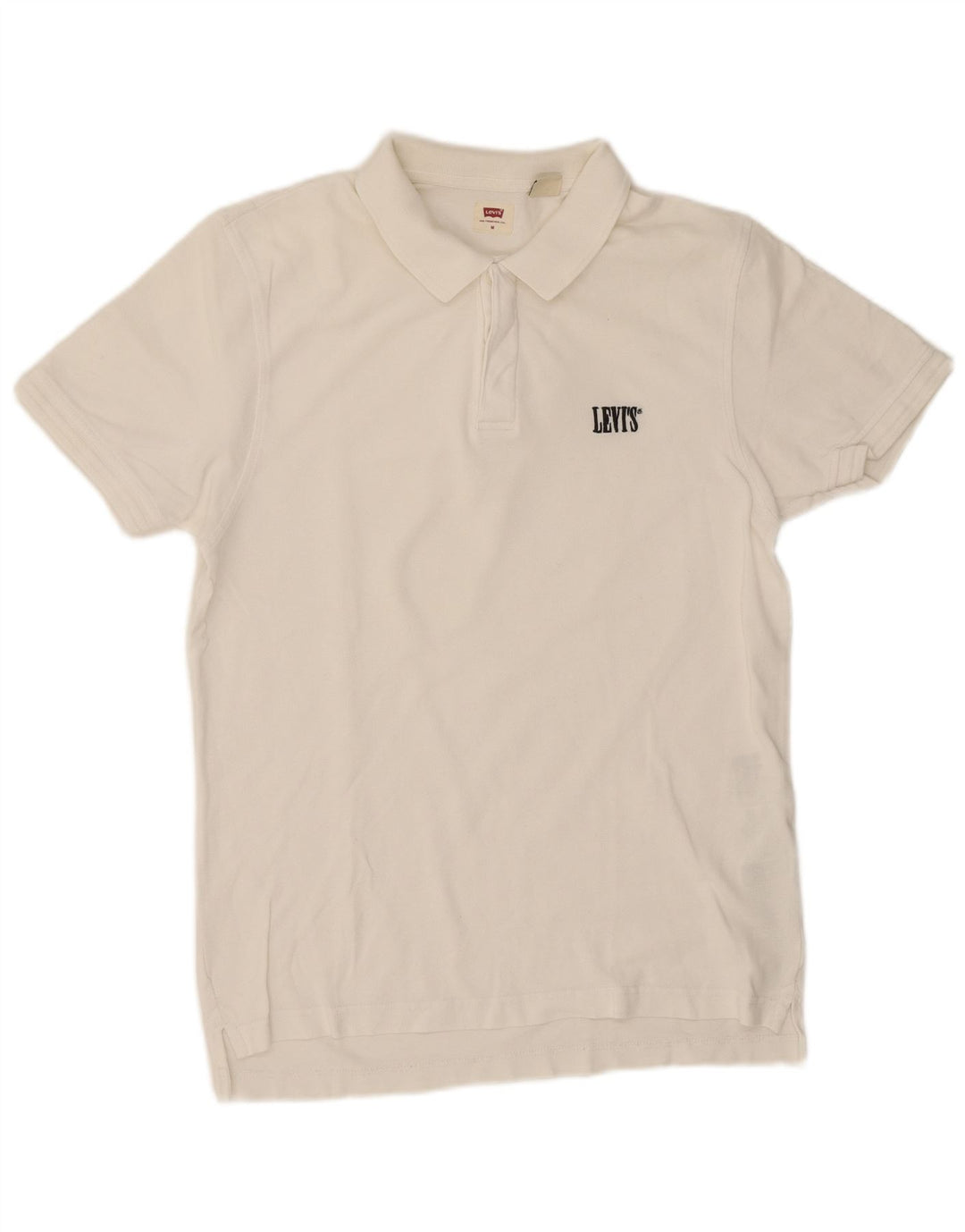 Tricou polo Levi's pentru bărbați, bumbac alb mediu