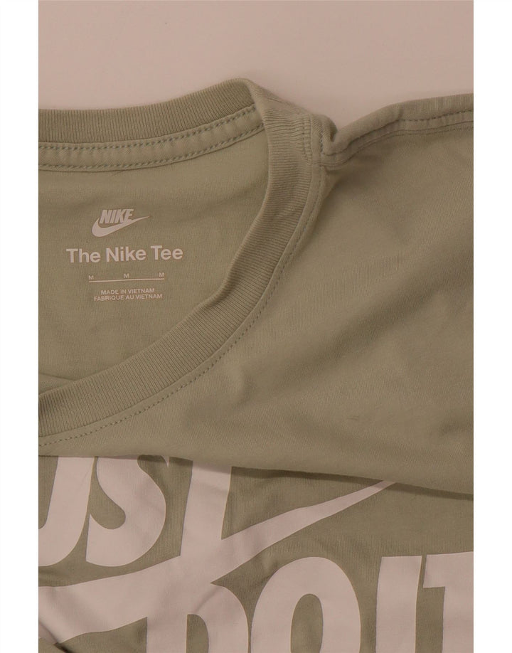 Tricou crop grafic pentru femei NIKE Top UK 14 Medium Green