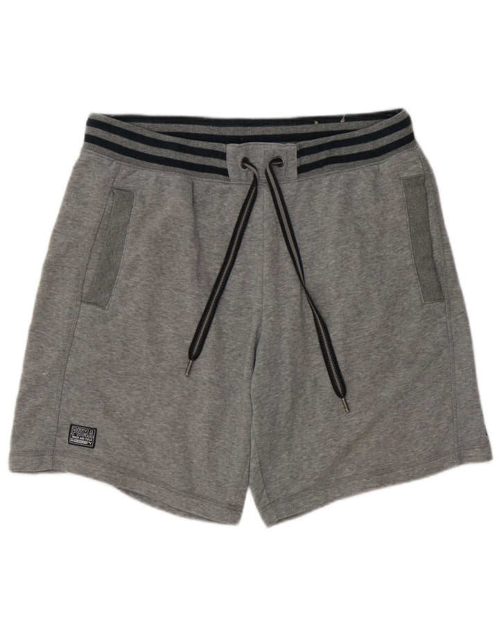 Pantaloni scurți Puma Graphic Sport pentru bărbați, mari, gri, bumbac
