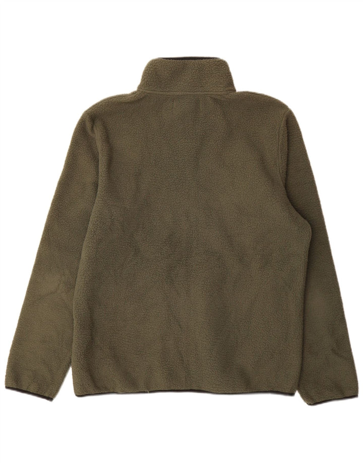 Jachetă fleece pentru bărbați Brugi UK 42 XL verde poliester color bloc