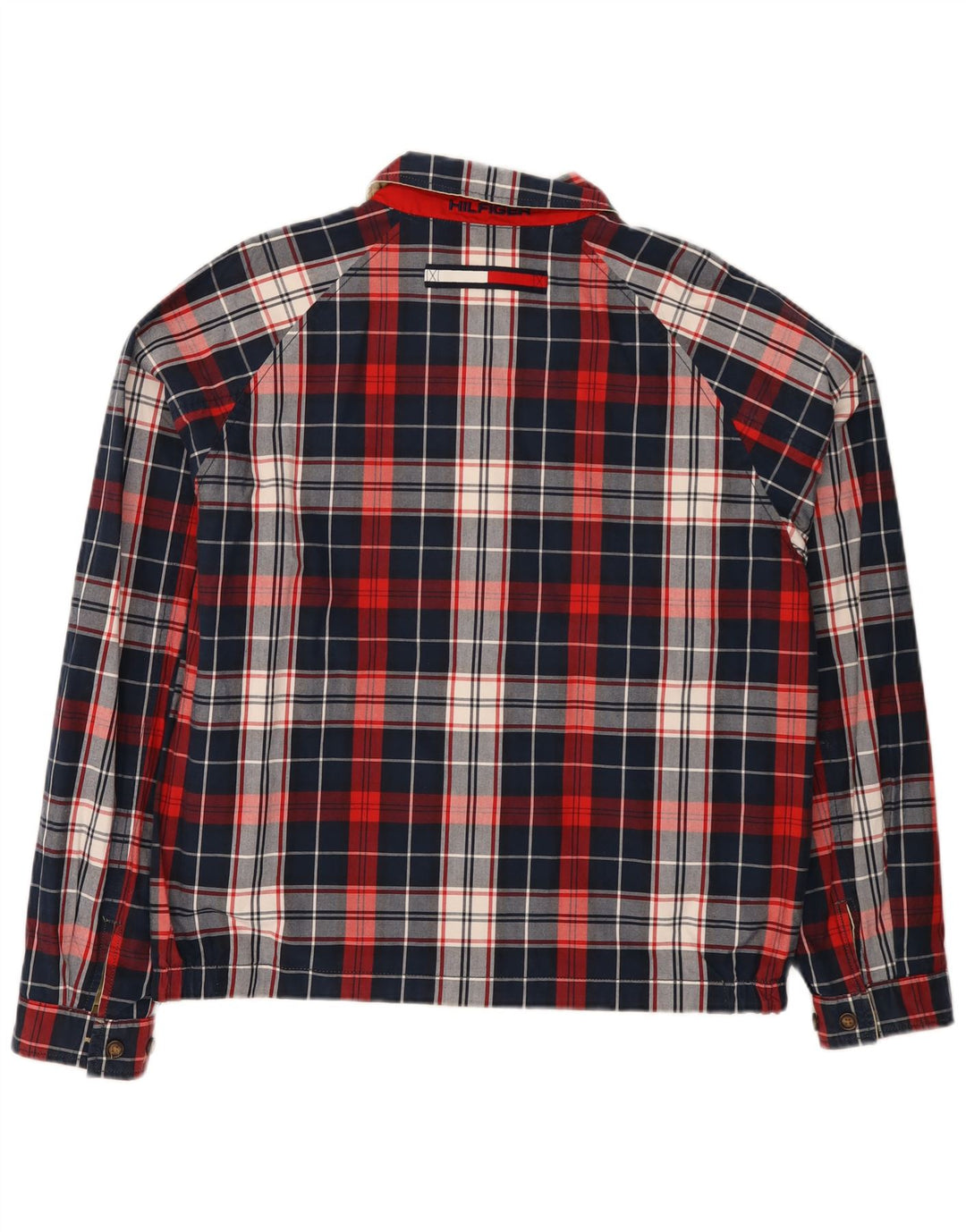 Jachetă reversibilă pentru bărbați TOMMY HILFIGER Marea Britanie 38 Mediu Navy Blue Check Blue