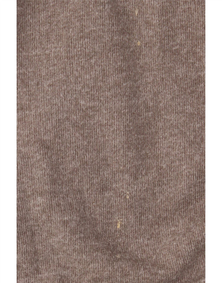 Pulover supradimensionat pentru femei Zara, cu gât crew, UK 10, poliester mic, gri