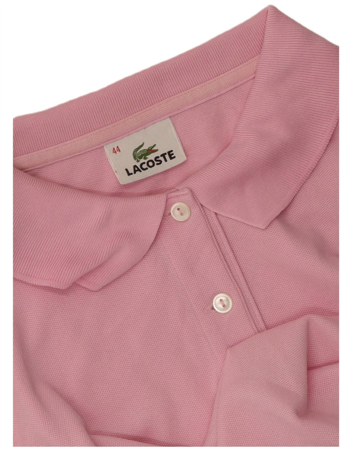 Tricou polo Lacoste pentru femei Mărimea 44 mare roz