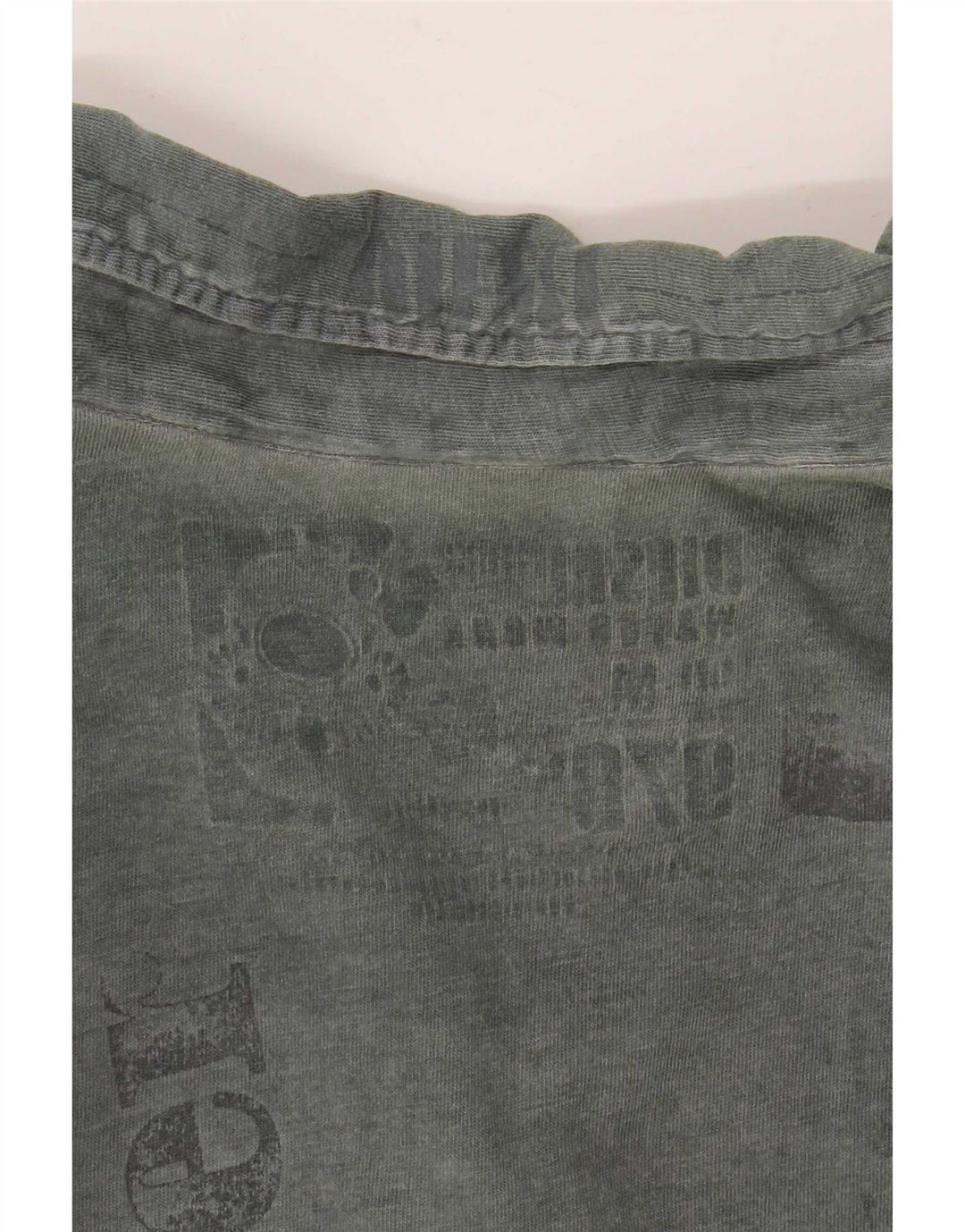 Tricou polo cu grafic pentru bărbați Diesel, bumbac verde mediu