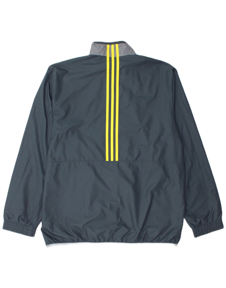 Jachetă de trening pentru bărbați Adidas, mare, gri din poliester