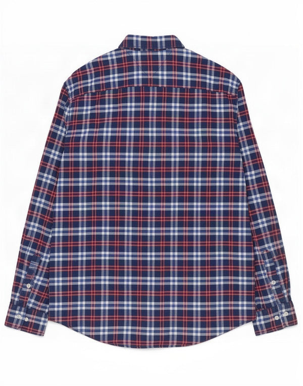 Cămașă pentru bărbați Tommy Hilfiger New York Fit XL bleumarin din bumbac carouri