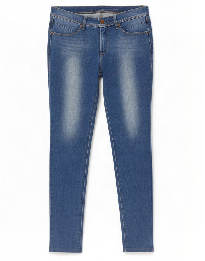 Blugi skinny Levi's pentru femei cu talie medie W28 L30 albastru