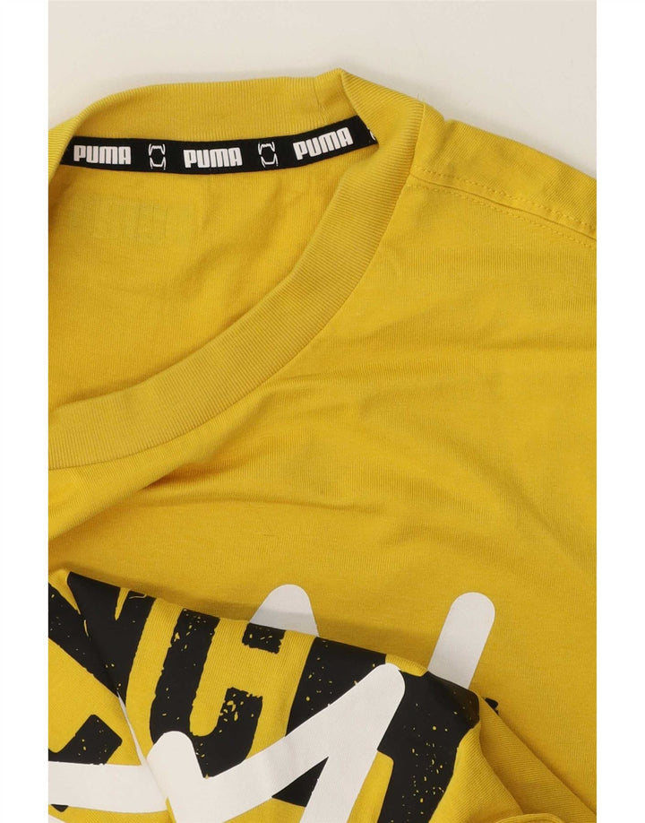 Tricou grafic Puma Don't Flinch Regular pentru bărbați Top mic galben