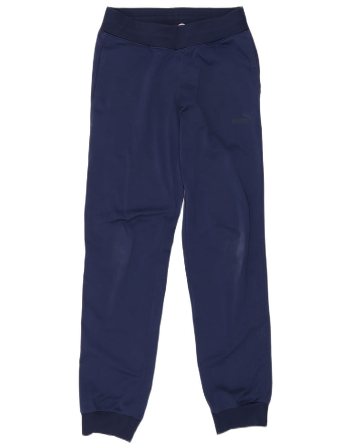 Pantaloni de trening PUMA pentru femei Joggeri UK 10 Poliester bleumarin mic